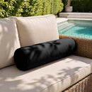 Large Size 26"x6" Outdoor Bolster Pillow Water Repellent Decorative Bolster Pillow Insert and Cover for Porch Swing Couch Sofa Cushion Patio Furniture