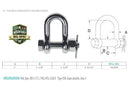 Mil Spec Stainless Steel T316 Forged Bolt Pin Chain Shackle