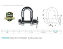 Mil Spec Stainless Steel T316 Forged Bolt Pin Chain Shackle