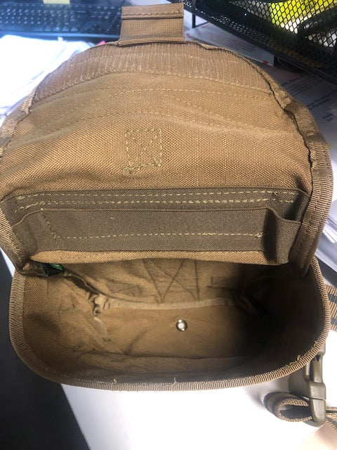 Condor Molle Tactical Drop Leg Pouch Dump Pouch SWAT Thigh Leg Rig Mag Dump Holster-COYOTE