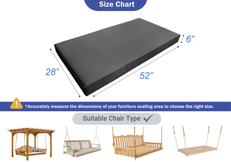 Knife Edge 6" Crib Size 52x28x6 Outdoor Daybed Mattress Fitted Sheet Slip Cover Only -AD001