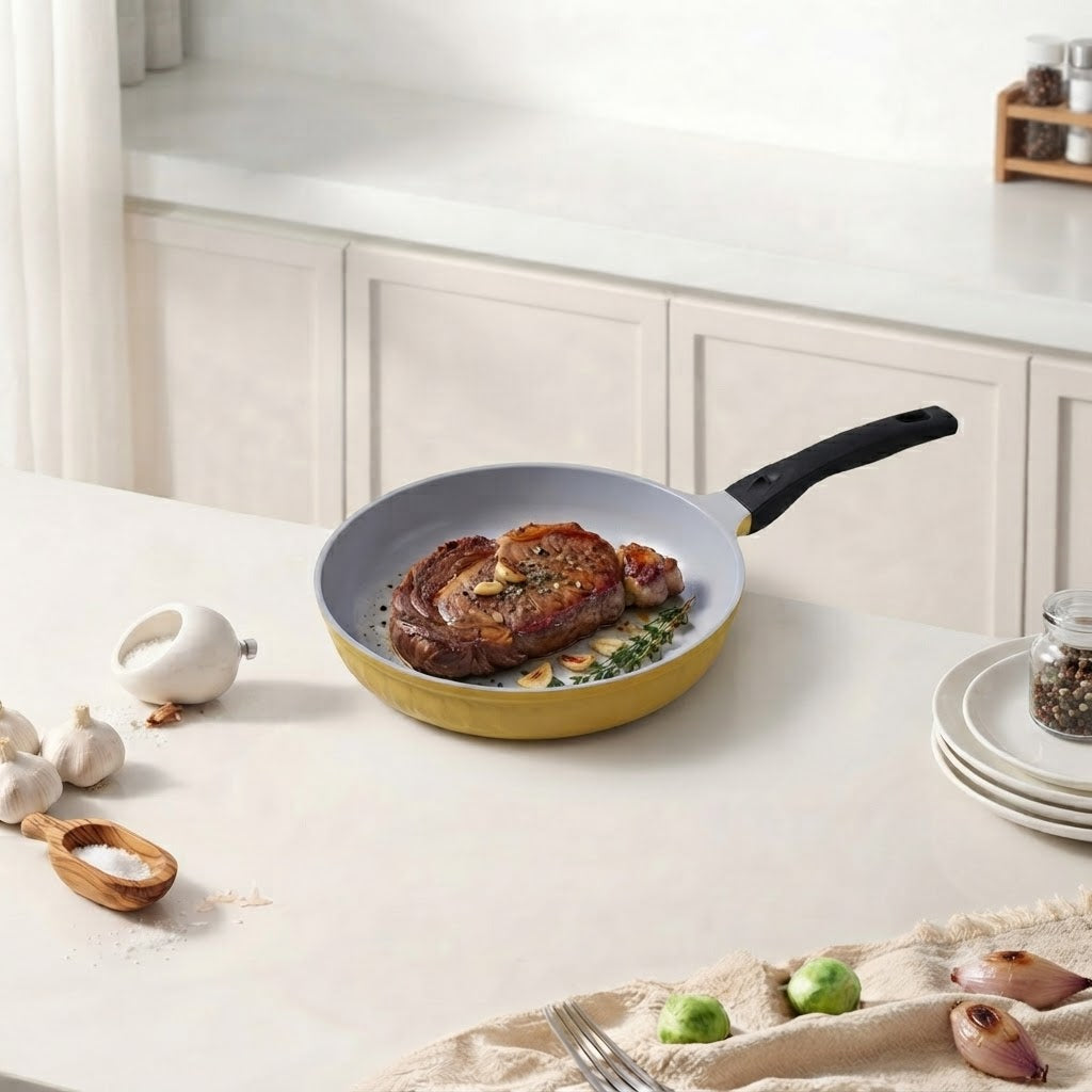 Ceramic Frying Pan Nonstick Ceramic Interior Exterior Cooking Pan, Made In Korea