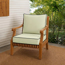 Small Size 23"x24"x6" Outdoor Deep Seat Cushion, Water Repellent, Patio Deep Seat Backrest Cushion Insert & Cover Set
