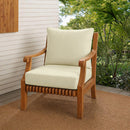 Small Size 23"x24"x6" Outdoor Deep Seat Cushion, Water Repellent, Patio Deep Seat Backrest Cushion Insert & Cover Set