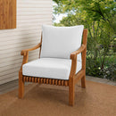 Small Size 23"x24"x6" Outdoor Deep Seat Cushion, Water Repellent, Patio Deep Seat Backrest Cushion Insert & Cover Set