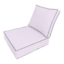 Large Size 26"x30"x6" Outdoor Deep Seat Cushion, Water Repellent, Patio Deep Seat Backrest Cushion Insert & Cover Set