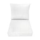 Large Size 26"x30"x6" Outdoor Deep Seat Cushion, Water Repellent, Patio Deep Seat Backrest Cushion Insert & Cover Set