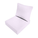 Large Size 26"x30"x6" Outdoor Deep Seat Cushion, Water Repellent, Patio Deep Seat Backrest Cushion Insert & Cover Set
