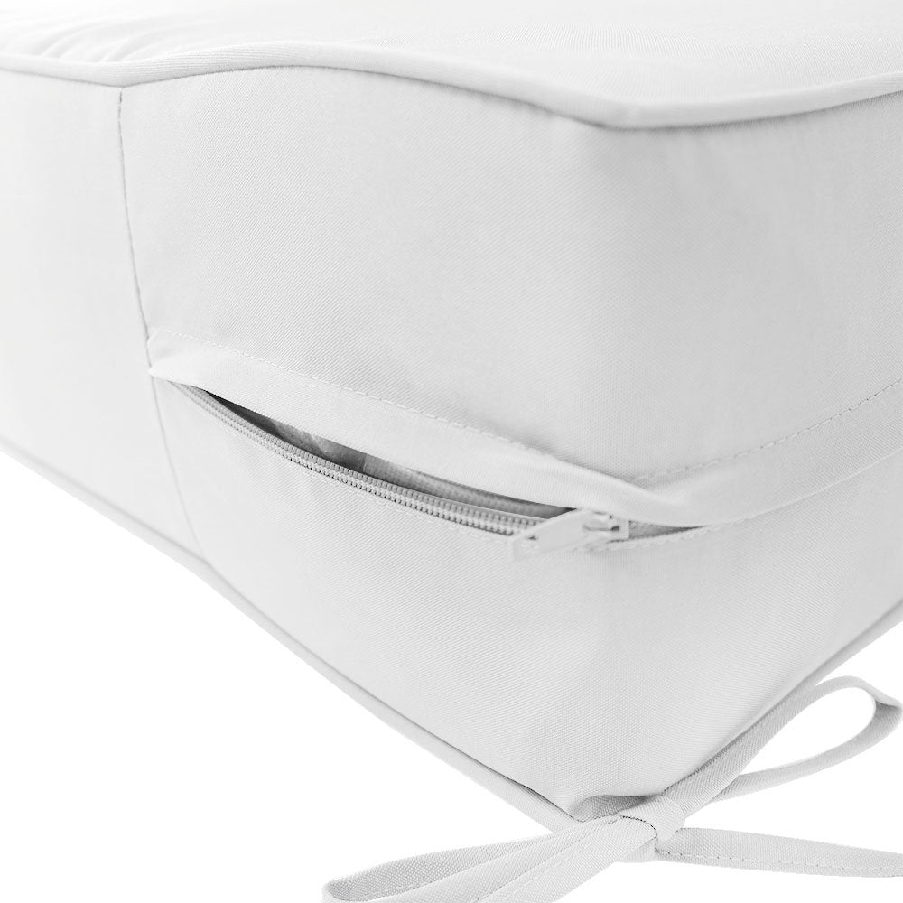 Large Size 26"x30"x6" Outdoor Deep Seat Cushion, Water Repellent, Patio Deep Seat Backrest Cushion Insert & Cover Set