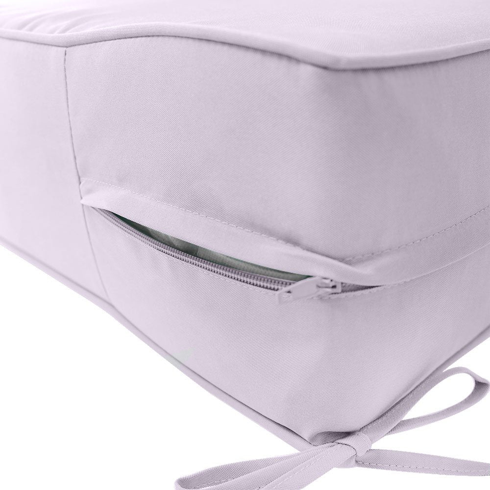 Large Size 26"x30"x6" Outdoor Deep Seat Cushion, Water Repellent, Patio Deep Seat Backrest Cushion Insert & Cover Set