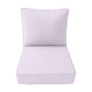 Large Size 26"x30"x6" Outdoor Deep Seat Cushion, Water Repellent, Patio Deep Seat Backrest Cushion Insert & Cover Set