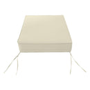 Large Size 26"x30"x6" Outdoor Deep Seat Cushion, Water Repellent, Patio Deep Seat Backrest Cushion Insert & Cover Set