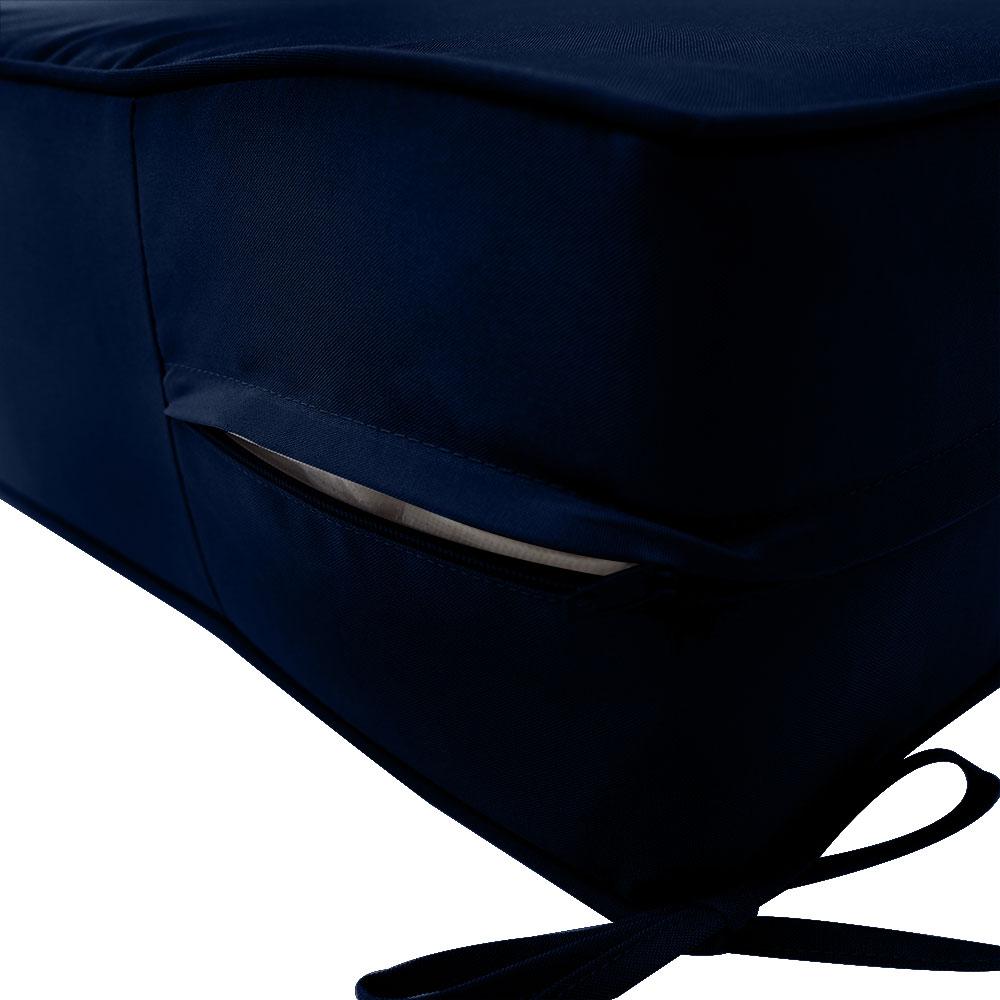 Large Size 26"x30"x6" Outdoor Deep Seat Cushion, Water Repellent, Patio Deep Seat Backrest Cushion Insert & Cover Set
