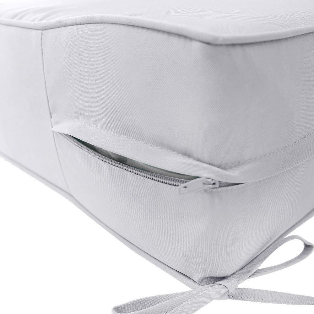 Large Size 26"x30"x6" Outdoor Deep Seat Cushion, Water Repellent, Patio Deep Seat Backrest Cushion Insert & Cover Set