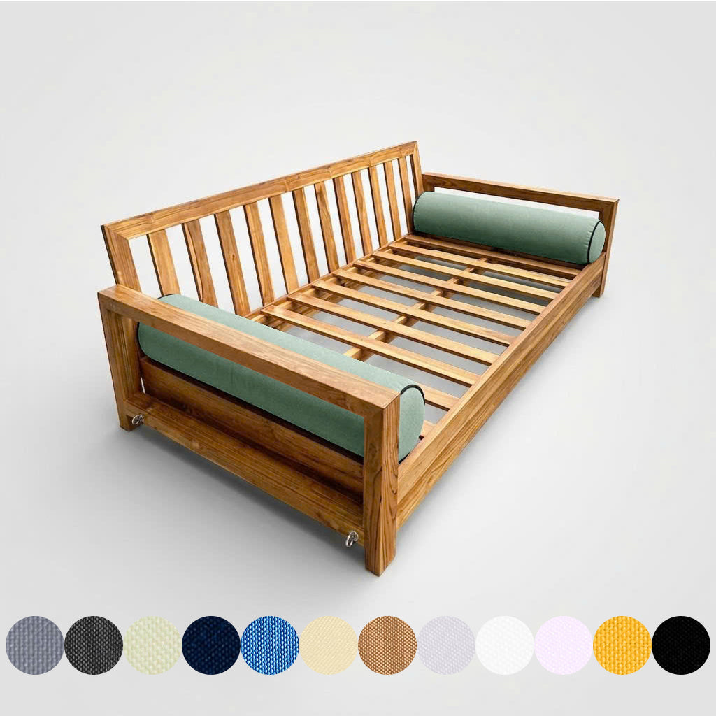 STYLE 5 Bolster Pillow for Outdoor Indoor Daybed Porch Swing Bed Twin Size | COVERS ONLY |