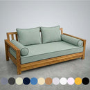 STYLE 1 - Mattress & Pillow Bolster Cushion Cover and Insert for Outdoor Indoor Daybed Porch Swing Bed