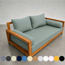 STYLE 1 - Mattress & Pillow Bolster Cushion for Outdoor Indoor Daybed Porch Swing Bed Full Size | COVERS ONLY |