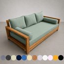 STYLE 3 - Mattress & Pillow Bolster Cushion Cover and Insert for Outdoor Indoor Daybed Porch Swing Bed