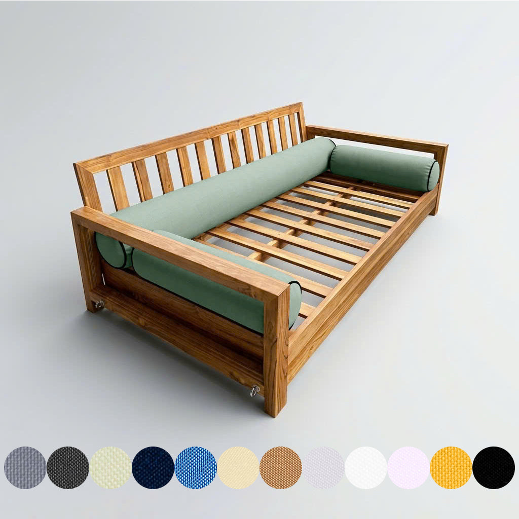 STYLE 6 - Bolster Pillow for Outdoor Indoor Daybed Porch Swing Bed Queen Size | COVERS ONLY |