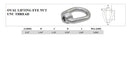 SS-316 EYE NUT 5/8" UNC Tap Thread Stainless Steel Marine 3,400-lbs