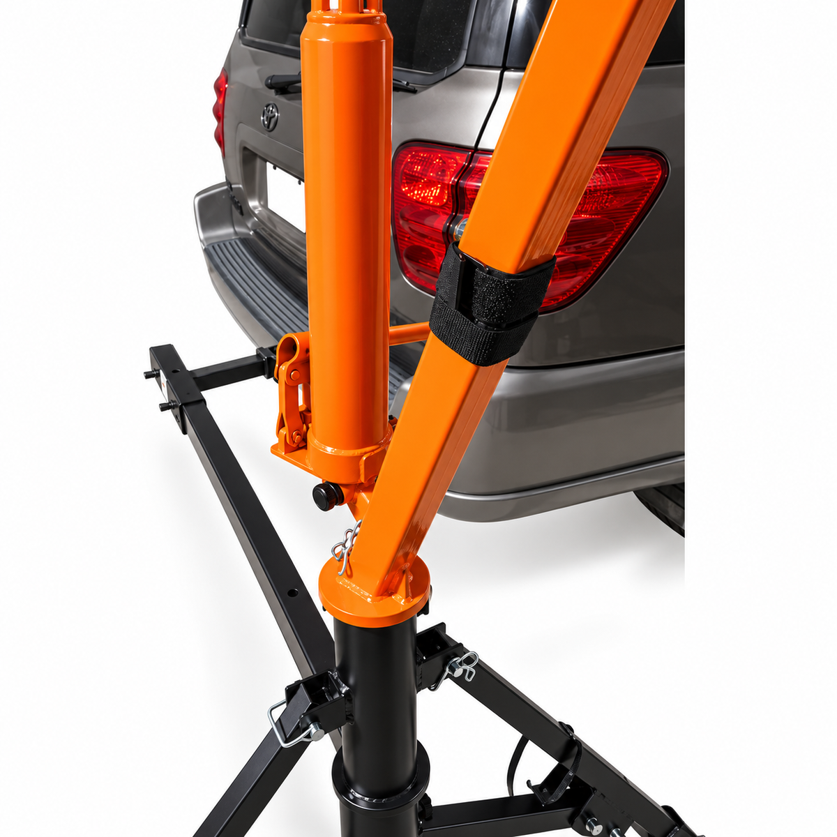 1,000 LB Hydraulic Pickup Truck Crane 2" Hitch Mount Swivel Hoist Lift Portable Tow Truck Jib Crane for Loading Engines, Cargo & Equipment