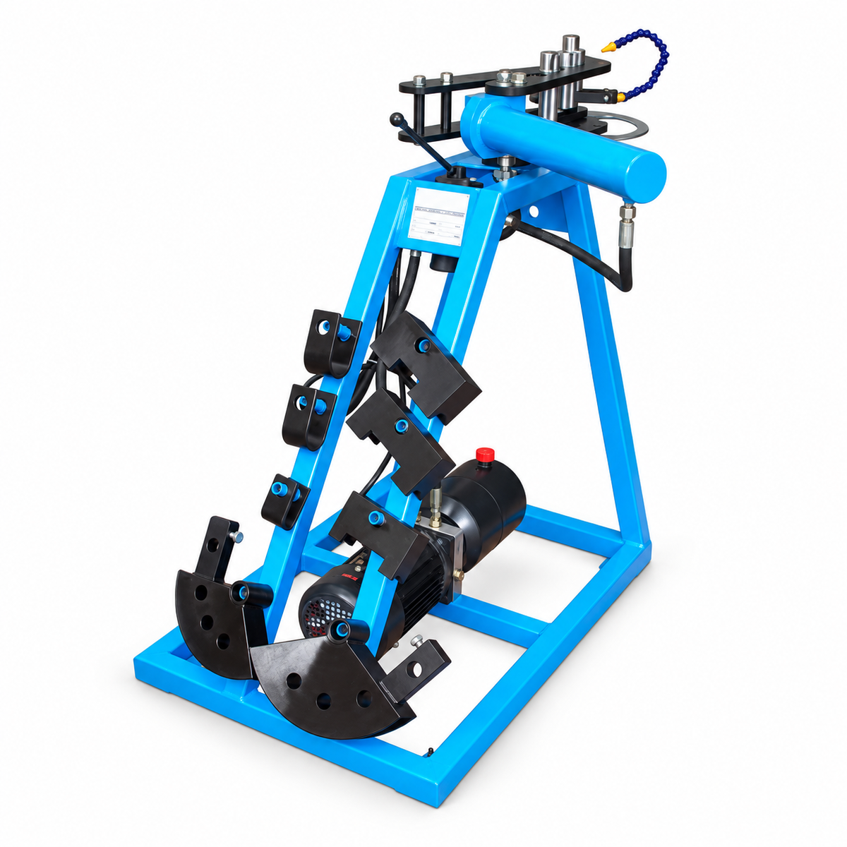 Electric Powered 10 Ton Hydraulic Pipe Tube Bender 110V Tube Bending Machine with 3 Dies for Steel, Conduit, and Metal Fabrication