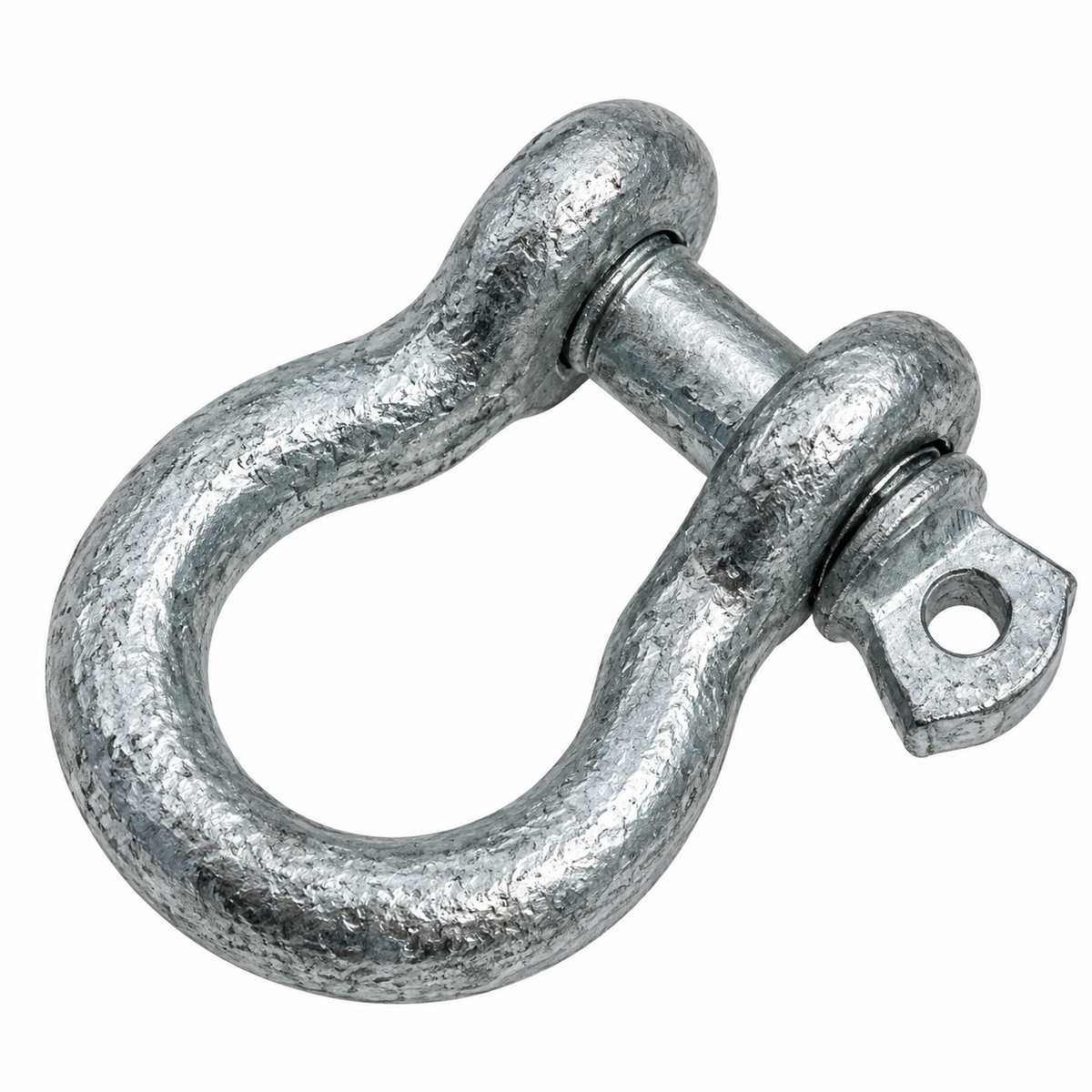 Galvanized Screw Pin Anchor Shackles , Heavy Duty Rigging Shackles for Chain, Rope, Cable, and Towing