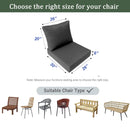 Large Size 26x30x6 Knife Edge Outdoor Deep Seat Backrest Cushion with Bolster, Water Repellent Patio Cushion Insert and Cover Set AD001
