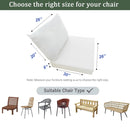 Patio couch deep seat cushion and plush back cushion inserts, white set