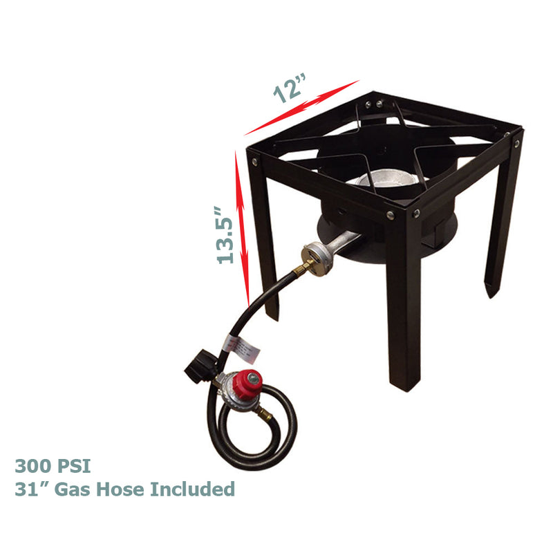 Propane Portable Gas Stove Burner Camper Cooker High Pressure UL Regulator BBQ