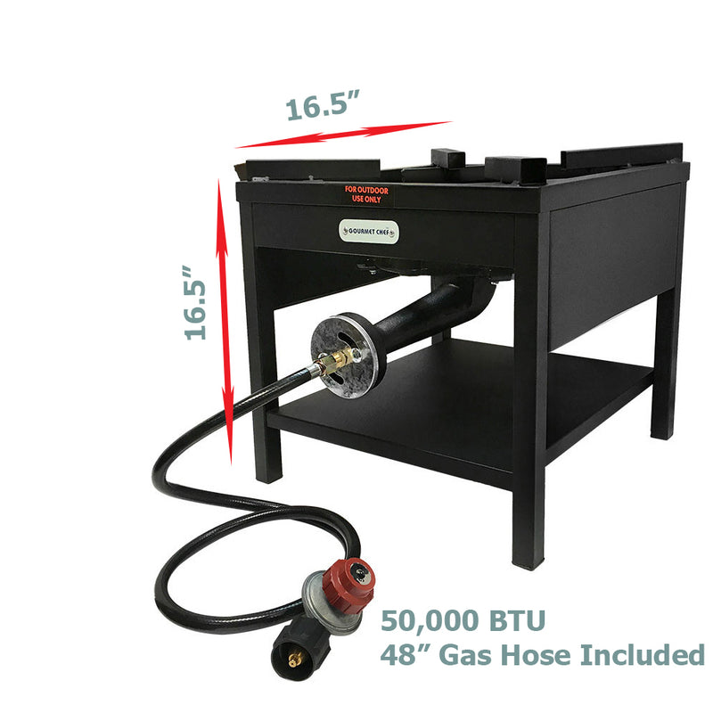 Propane Portable Gas Stove Burner Camper Cooker High Pressure UL Regulator BBQ