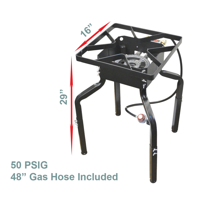 Propane Portable Gas Stove Burner Camper Cooker High Pressure UL Regulator BBQ