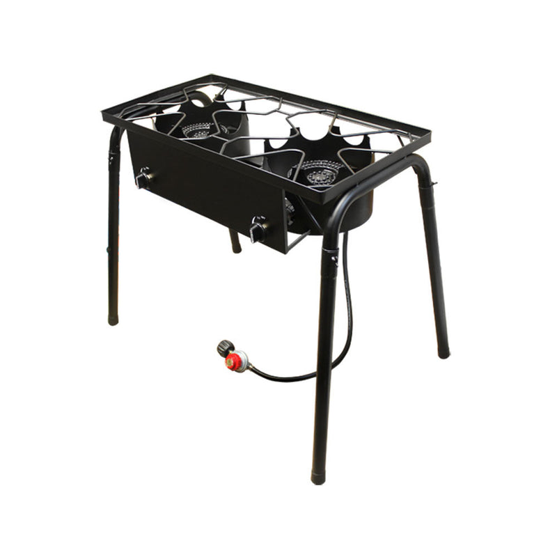 Propane Portable Gas Stove Burner Camper Cooker High Pressure UL Regulator BBQ