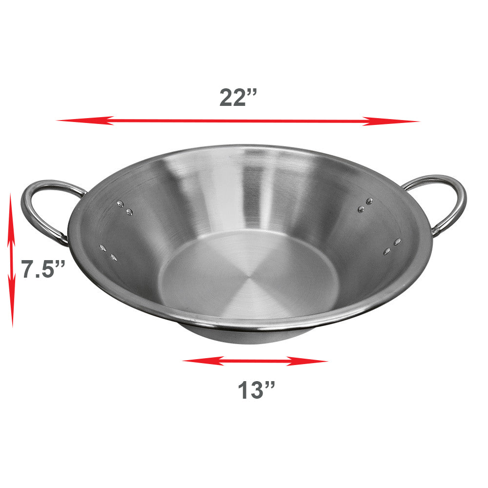 Carnitas Cazo Stainless Steel Caso Pot Pan Wok Gas Stove Burner Cook