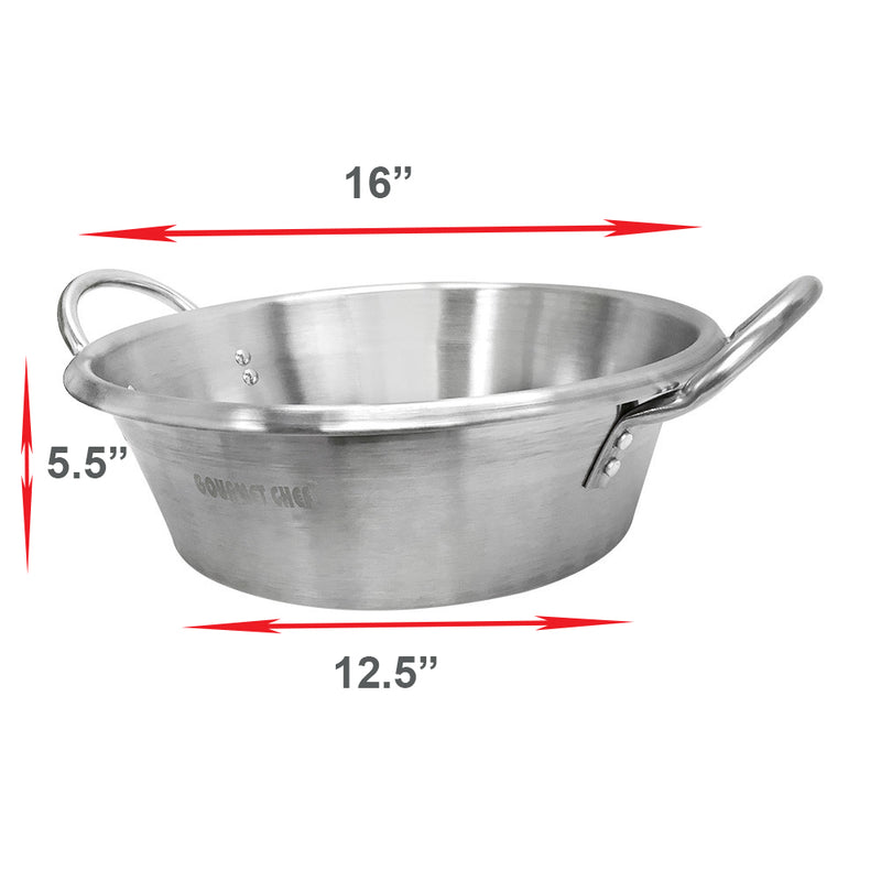 Carnitas Cazo Stainless Steel Caso Pot Pan Wok Gas Stove Burner Cook