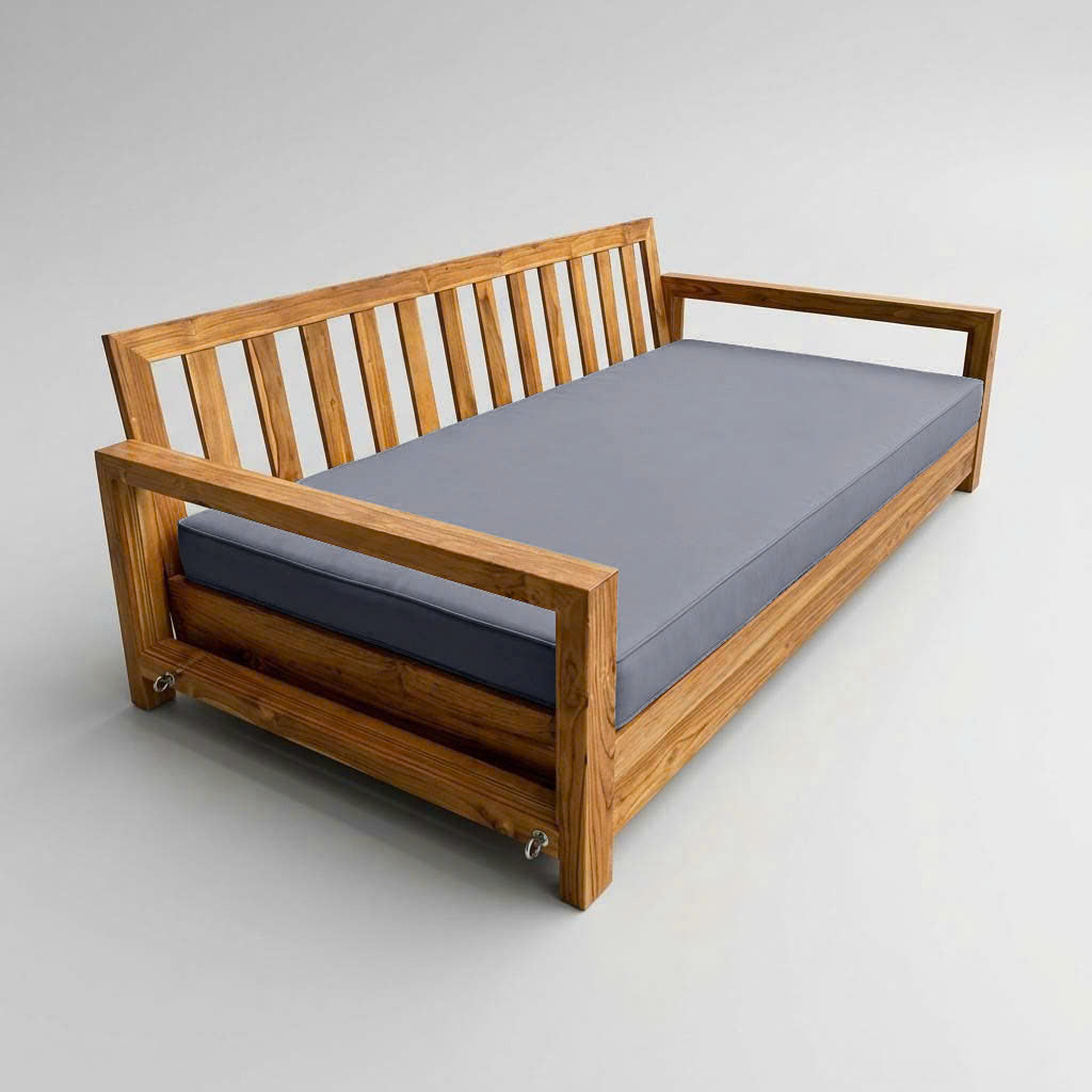Pipe Trim 6" Queen Mattress Size 80x60x6 Outdoor Daybed Fitted Sheet Slip Cover Only -AD001
