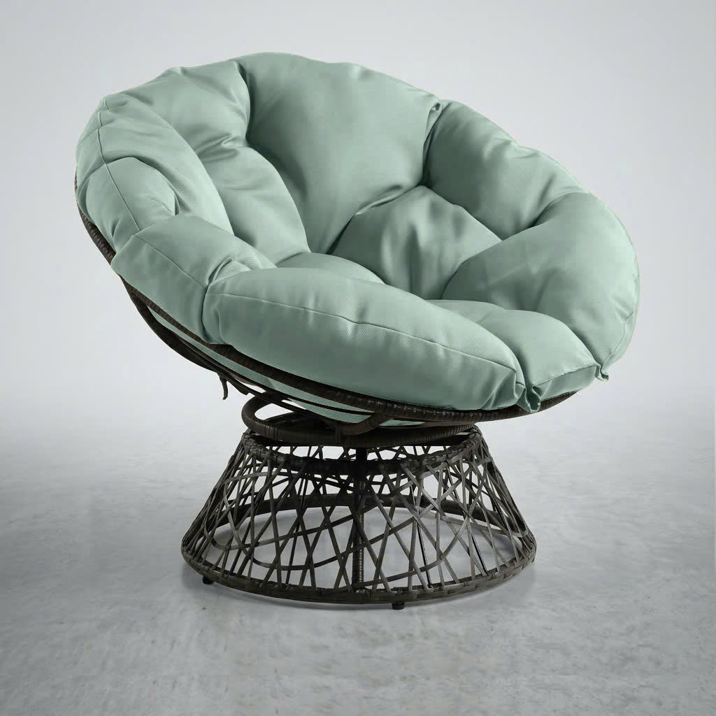 AD002 44" x 6" Round Papasan Ottoman Cushion 10 Lbs Fiberfill Polyester Replacement Pillow Floor Seat Swing Chair Outdoor-Indoor
