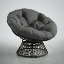 AD003 44" x 6" Round Papasan Ottoman Cushion 10 Lbs Fiberfill Polyester Replacement Pillow Floor Seat Swing Chair Outdoor-Indoor