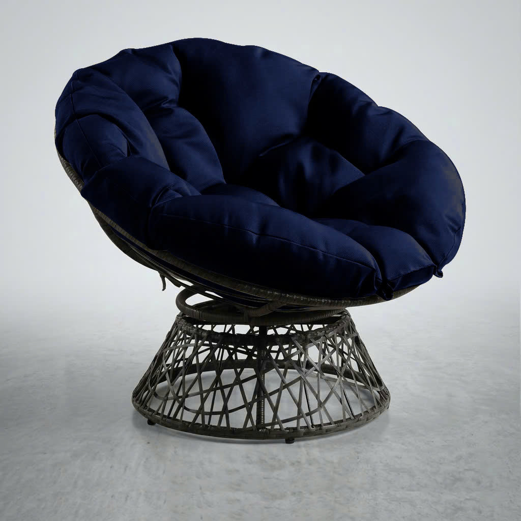 AD101 44" x 6" Round Papasan Ottoman Cushion 10 Lbs Fiberfill Polyester Replacement Pillow Floor Seat Swing Chair Outdoor-Indoor