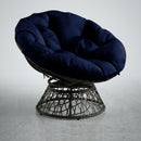 AD101 48" x 6" Round Papasan Ottoman Cushion 12 Lbs Fiberfill Polyester Replacement Pillow Floor Seat Swing Chair Outdoor-Indoor