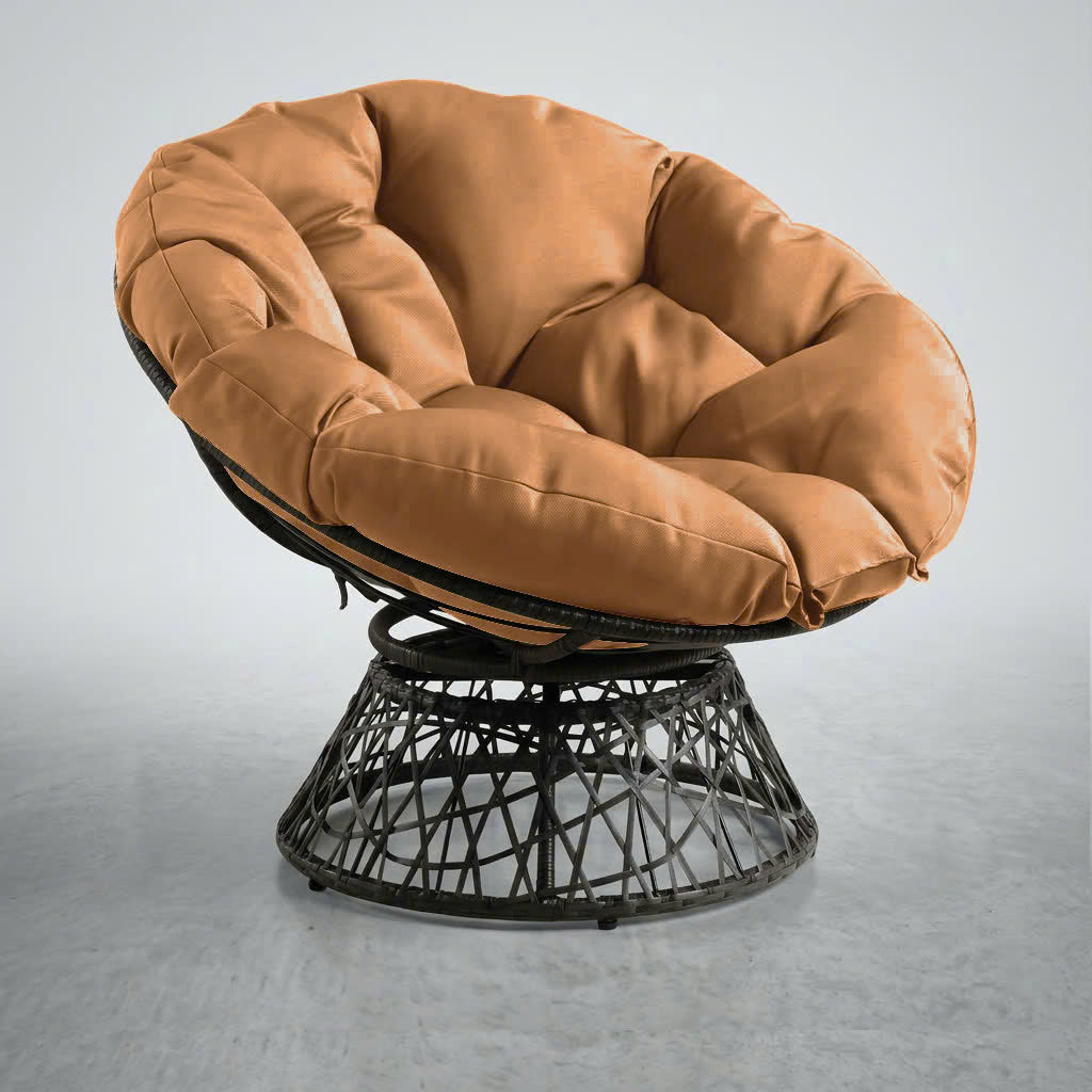 AD104 44" x 6" Round Papasan Ottoman Cushion 10 Lbs Fiberfill Polyester Replacement Pillow Floor Seat Swing Chair Outdoor-Indoor