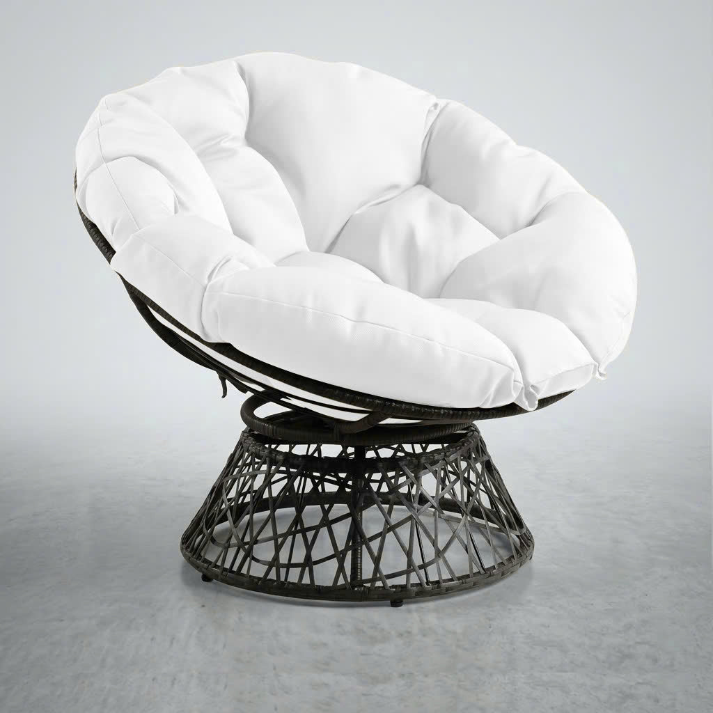 AD106 44" x 6" Round Papasan Ottoman Cushion 10 Lbs Fiberfill Polyester Replacement Pillow Floor Seat Swing Chair Outdoor-Indoor