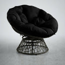 AD109 44" x 6" Round Papasan Ottoman Cushion 10 Lbs Fiberfill Polyester Replacement Pillow Floor Seat Swing Chair Outdoor-Indoor