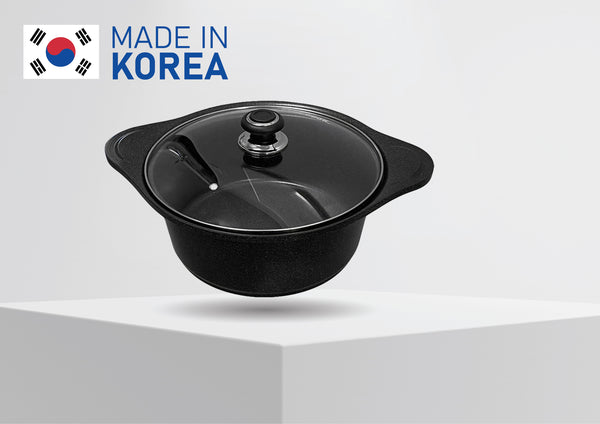 11'' (28cm) Non-Stick 5 Layers Marble Coating Sauce Pot Cookware