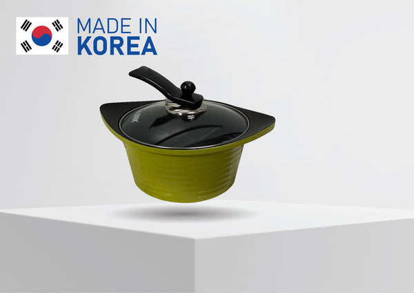 20cm (9'') Non-Stick 3D Ceramic Sauce Pot Cookware 2.5L Made in Korea