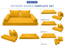 STYLE 1 - QUEEN SIZE Daybed Mattress Cushion Pillow Covers Inserts COMPLETE SET