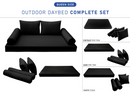 STYLE 1 - QUEEN SIZE Daybed Mattress Cushion Pillow Covers Inserts COMPLETE SET