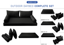 STYLE 2 - QUEEN SIZE Daybed Mattress Cushion Pillow Covers Inserts COMPLETE SET