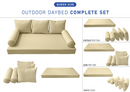 STYLE 3 - QUEEN SIZE Daybed Mattress Cushion Pillow Covers Inserts COMPLETE SET