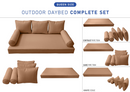 STYLE 3 - QUEEN SIZE Daybed Mattress Cushion Pillow Covers Inserts COMPLETE SET